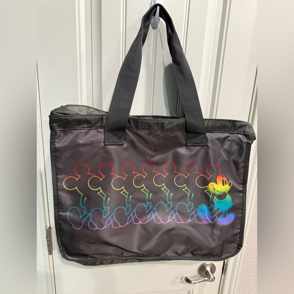 Disney Store Rainbow Pride Mickey Mouse Oversized Bag